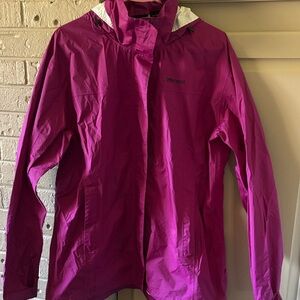 Marmot Women's Hooded Waterproof Jacket - Magenta Pink